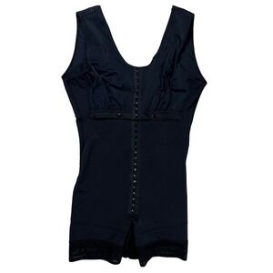 Shapes Secrets Faja Shapewear Women XL Black High Compression Hook Eye Bodysuit